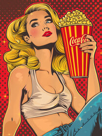 Kino-Zeit | Popcorn Time | Pop Art von Frank Daske