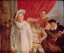 Actors of the Comedie Italienne  von Jean Antoine Watteau