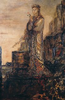 Helen on the Ramparts of Troy  by Gustave Moreau