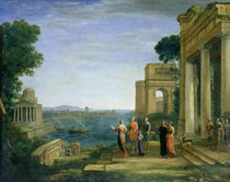 Aeneas and Dido in Carthage von Claude Lorrain
