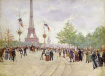 Entrance to the Exposition Universelle by Jean Beraud
