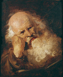 Head of an Old Man  by Jean-Honore Fragonard
