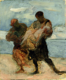 The Rescue by Honore Daumier