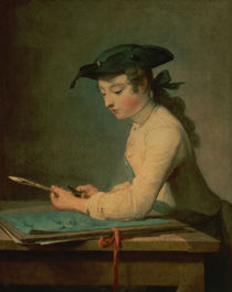 The Young Draughtsman von Jean-Baptiste Simeon Chardin