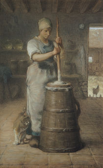 Churning Butter by Jean-Francois Millet