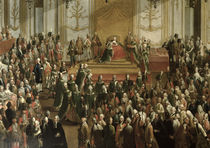 Maria Theresa at the Investiture of the Order of St. Stephen von Martin II Mytens or Meytens