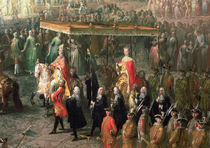The coronation procession of Joseph II  von Martin II Mytens or Meytens
