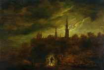 Moonlight Landscape  by David the Younger Teniers
