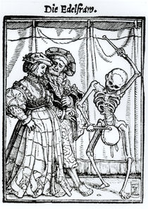 Death and the Noblewoman by Hans Holbein the Younger