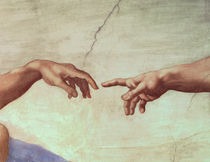Hands of God and Adam by Michelangelo Buonarroti