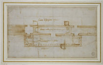 Sketch of San Lorenzo  by Michelangelo Buonarroti
