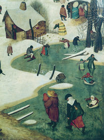 Children Playing on the Frozen River by Pieter the Elder Bruegel