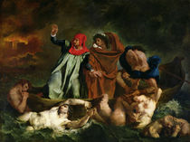 Dante  by Ferdinand Victor Eugene Delacroix