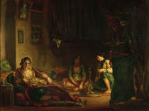 The Women of Algiers in their Harem von Ferdinand Victor Eugene Delacroix