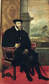 Seated Portrait of Emperor Charles V  von Titian