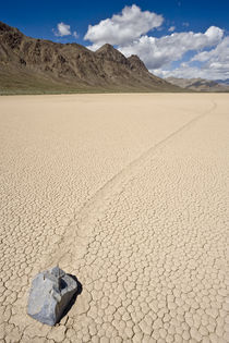 Sliding Rock at the Racetrack Playa Death Valley USA by Ed Book