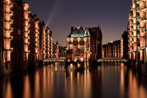 Speicherstadt bei Nacht von Stefan Kloeren