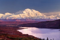 Wonder Lake and Mt. Denali at sunrise in the fall by Danita Delimont