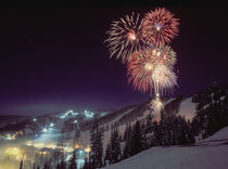 Fireworks at Big Mountain Resort in Whitefish, Montana von Danita Delimont