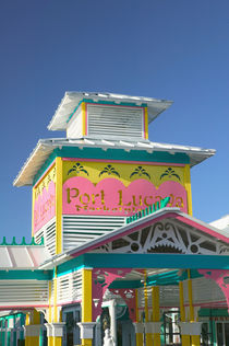 BAHAMAS-Grand Bahama Island-Lucaya: Port Lucaya Marketplace- Entranceway / Sign von Danita Delimont