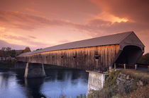 The longest covered bridge in the United States located in Windsor by Danita Delimont