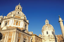 Europe, Italy, Rome. Santa Maria Di Lorento and SS. Nome di Maria Church by Danita Delimont