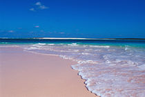 Pink sand beach at Conch Bay, Cat Island, Bahamas. von Danita Delimont
