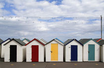 Colorful bath houses in Paignton in  England Devon called the English Rivera von Danita Delimont