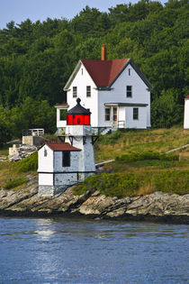 Viewing light houses while sailing down the Keybeck River.    by Danita Delimont