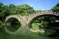 Spectacles Bridge, Isahaya, Nagasaki, Japan by Danita Delimont