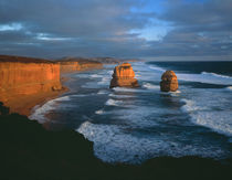 Evening light on the Twelve  Apostles, southern coast of Victoria, Australia by Danita Delimont