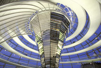 Europe, Germany, Berlin. The Reichstag, interior dome view in evening von Danita Delimont