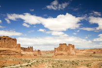 Utah, Arches NP, Courthouse Towers and The Organ by Danita Delimont