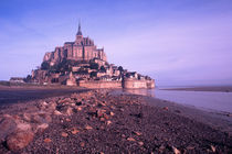 famous Le Mont St. Michel Island Fortress in Normandy France by Danita Delimont