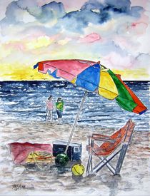 clearwater beach painting by Derek McCrea