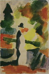 A.Macke, Paar im Park von klassik art