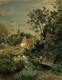 A. Achenbach, Bachlauf (Dorflandschaft) by klassik art