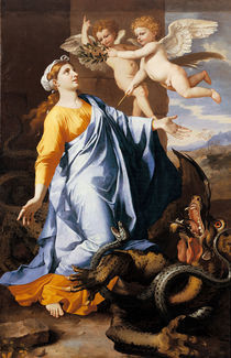N.Poussin, Hl.Margareta by klassik art