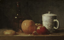 J.B.S.Chardin, Fruechtestilleben u.Becher von klassik art