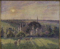 C.Pissarro, Kirche u.Gehoeft in Eragny von klassik art