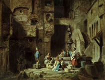 C.Spitzweg, Waescherinnen am Brunnen/1882 von klassik art