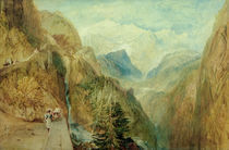 Montblanc von Fort Roch / W.Turner von klassik art