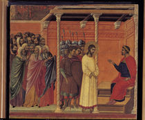 Duccio, Christus vor Pilatus von klassik art