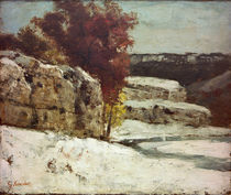 G.Courbet, Winterlandschaft bei Ornans by klassik art