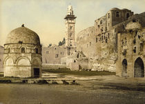 Jerusalem, Burg Antonia / Photochrom von klassik art
