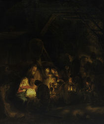 Rembrandt, Anbetung der Hirten by klassik art
