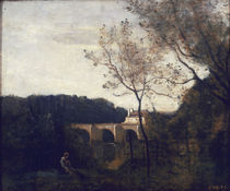 C.Corot, Die alte Bruecke zu Mantes/1850 by klassik art