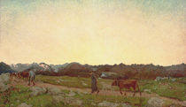 G.Segantini,Natur (Alpen Triptychon) by klassik art