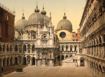 Venedig, Innenhof / Photochrom von klassik art