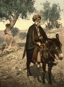 Alter Mann aus Bethlehem / Photochrom von klassik art